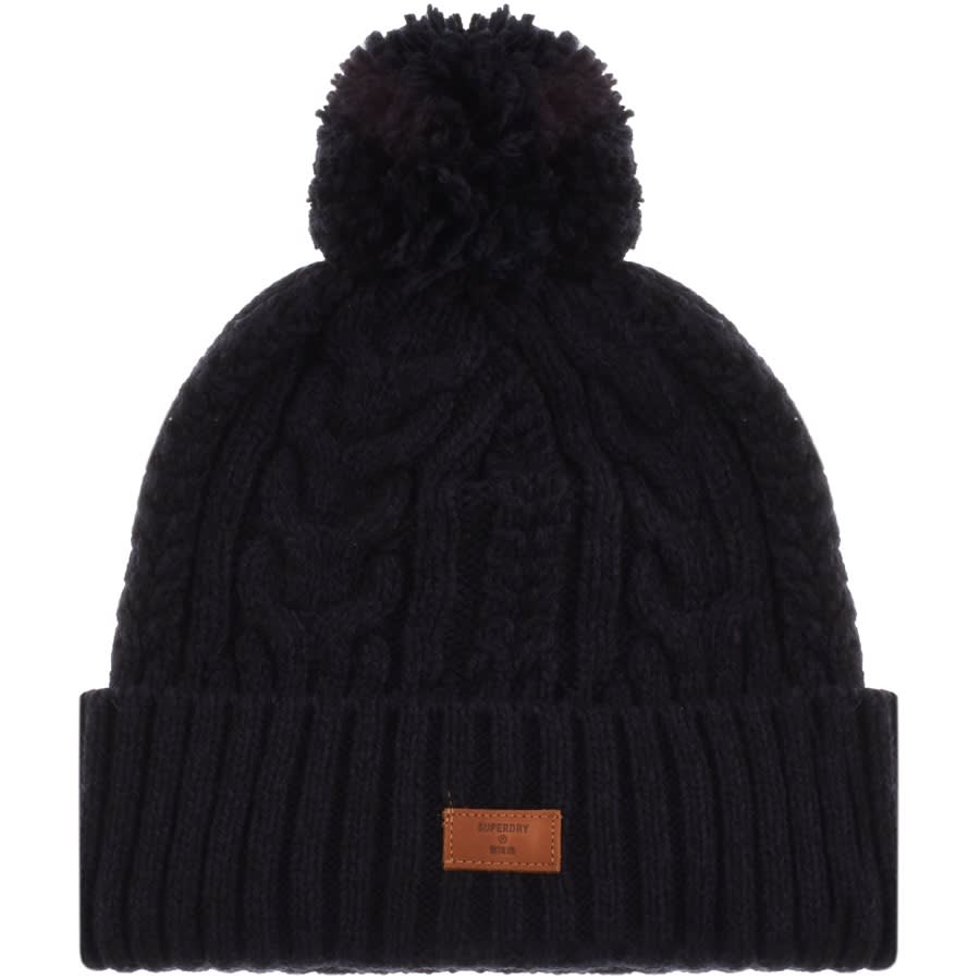 Alternative Image for ProductSuperdry Jacob Cable Knit Beanie Hat Navy1
